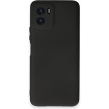 Dlrcase Vivo Y15S Kılıf Mat Kamera Korumalı Premier Mat Silikon Siyah