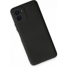 Dlrcase Vivo Y15S Kılıf Mat Kamera Korumalı Premier Mat Silikon Siyah