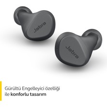 Jabra Elite 2 Kulak İçi Bluetooth Kulaklık - Pasif Gürültü Engelleyici True Wireless Kulak İçi Kulaklık, 2 Dahili Mikrofon ile Net Aramalar, Güçlü Bas Sesi ve Ayarlanabilir Ses - Koyu Gri