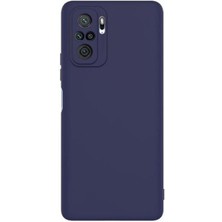 Microcase Xiaomi Redmi Note 10S Premium Matte Silikon Kılıf - Lacivert