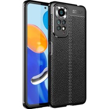 Microcase Xiaomi Redmi Note 11 Pro 5g Global 2022 Leather Silikon Kılıf Siyah