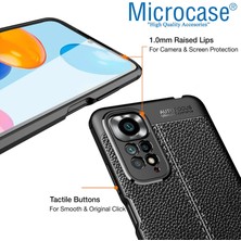 Microcase Xiaomi Redmi Note 11 Pro 5g Global 2022 Leather Silikon Kılıf Siyah