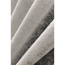 Evdepo Home Kullanıma Hazır 1/2 Seyrek Pile Tül Perde Tek Kanat - Ekru 100 x 250 cm