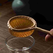 Three Beans Bambu Rattan Çay Süzgeci Uzun Kolu Örgü Filtre Çay Demlik Işi Çay Huni Çay Aksesuar Çay (Yurt Dışından)