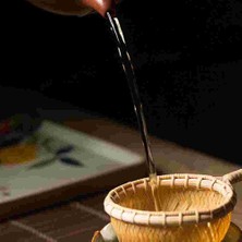 Three Beans Bambu Rattan Çay Süzgeci Uzun Kolu Örgü Filtre Çay Demlik Işi Çay Huni Çay Aksesuar Çay (Yurt Dışından)