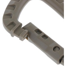 Aututer 5pcs Bahar Snap Carabiner Clip Hooks, D-Ring Anahtarlık Sabit Plastik Anahip Kahverengi (Yurt Dışından)