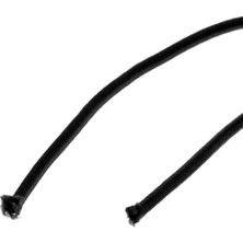 Aututer 2mm Siyah Bungee/şok Kablosu Kravat Kayak Tekne Memurları Karavan Elastik Kablo Dize 2m Siyah (Yurt Dışından)