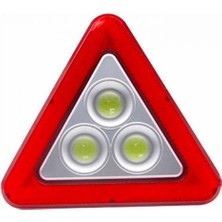 Polhammobile Polham Araçlar Için Pilli LED Işıklı Üçgen Projektör LED Işıklı Acil Durum Uyarı Işareti