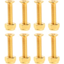 Aututer 8 Longboard Kaykay Kamyon Tekerlek Onarım Donanım Vidaları Seti Altın (Yurt Dışından)