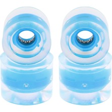 Aututer 4x Kaykay Tekerlekleri 60MM Longboard Wheels Cruiser Wheels Longboard Wheels Mavi (Yurt Dışından)