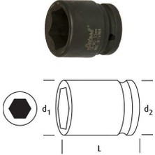 Osaka 3/4'' Havalı Lokma Kısa 36 mm
