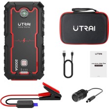 Ütraı Utraı Jstar One 22000MAH 2000A Jump Starter Taşınabilir Akü Takviye Cihazı ( Çanta + Pusula + Powerbank + LED Lamba)