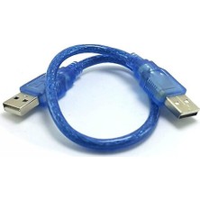 Keepro USB 2.0 Erkek Erkek Şarj ve Data Kablosu 50 cm