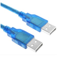 Keepro USB 2.0 Erkek Erkek Şarj ve Data Kablosu 50 cm