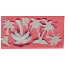 Morlalem Hindistan Cevizli Palmiye Ağaçları Ağaç Silikon Kalıp K-584