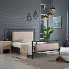 Unimet Kronos Çift Kişilik Metal Karyola-Antrasit