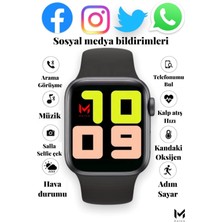 Pazariz Akıllı Saat Nabız ve Tansiyon Ölçer Arama Özellikli Çift Tuş Aktif T500 Son Sürüm Ios/androıd Uymlu