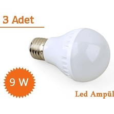 Pazariz Anka 9W Enerji Tasarruflu LED Ampul ( 3 Adet )