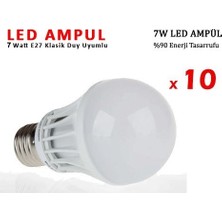 Pazariz Wildlebend 7W Enerji Tasarruflu LED Ampul ( 10 Adet )