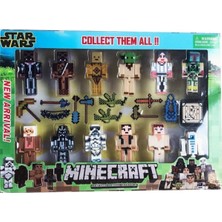 Mınecraft  Star Wars 23 Parça Aksesuarlı Yeni Serisi 7 cm Set Oyuncak