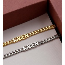 Gökdeniz 925  925 Ayar Kişiye Özel Isimli Unisex Bileklik