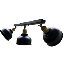 Rsylight Retro Metal Dekoratif Rustik Mafsallı Masa Üstü Sıralı 3 Lü Sarkıt Avize