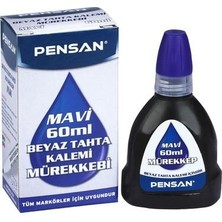 Pensan Tahta Kalemi Mürekkebi Mavi 100 ml Akışkanlık Özelliği ile Dikkat Çekici Yazılar İçin