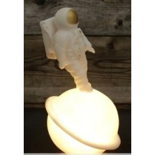 Melek Store Satürn Üstünde Yürüyen Astronot Gece Lambası