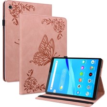 Lenovo Tab M8 Hd/m8 Fhd Kelebek Çiçek Tablet Kılıfı Için Kırmızı (Yurt Dışından)