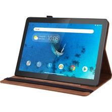 Lenovo Tab M10 TB-X605L/X605F Deri Tablet Kılıf Için Altın Gül (Yurt Dışından)