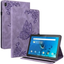 Lenovo Tab M10 TB-X605L/X605F Deri Tablet Kılıf Için Altın Gül (Yurt Dışından)