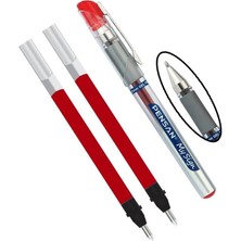 Kırmızı My Sing Imza Kalemi 1,00 mm 1 Adet ve Yedek 2 Adet Pensan My Sing Pilot Kalem Seti