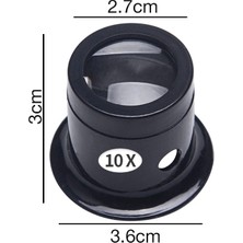 Beyzelif Ally Saatçi Tamirci Kuyumcu 10X Büyüteç Optik Cam Lens