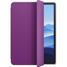 Microsonic Apple iPad Air 5.nesil 2022 Kılıf (A2588-A2589-A2591) Slim Translucent Back Smart Cover Mor