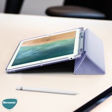 Microsonic Apple iPad Air 5.nesil 2022 Kılıf (A2588-A2589-A2591) Origami Pencil Açık Yeşil