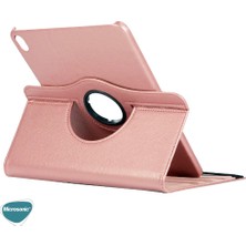 Microsonic Apple iPad Air 5.nesil 2022 Kılıf (A2588-A2589-A2591) 360 Rotating Stand Deri Lacivert