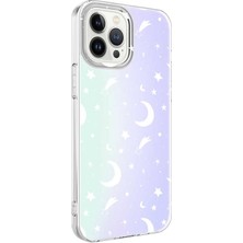 Microsonic Apple iPhone 13 Pro Max Braille Feel Desenli Kılıf Moon