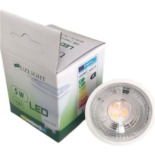 Uzlight 10 Adet 5W Led Ampul GU10 Duy Sarı Işık 3000K Uzlıght