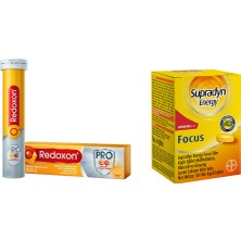 Supradyn Energy Focus 30 Tablet + Redoxon Pro Efervesan 15 Tablet