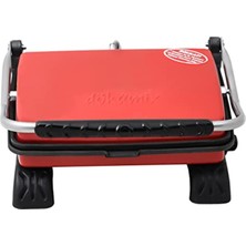 Dökümix Organik (Kaplamasız ) Demir Döküm Tost Makinası 1800 Watt (Kırmızı)