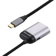 Hua3C C 4K Type-C-Displayport 1.4 + Pd Veri Senkronizasyon Kablosu Usb-C-Dp Erkek Ila Kadın Dönüştürücüsü Hdtv Için  (Yurt Dışından)