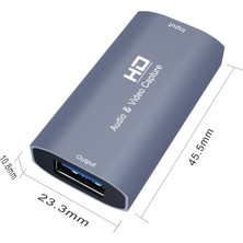 Hua3C C Z52 USB Kadın - 4K HDMI Kadın Bilgisayar Sesli Video Yakalama Kartı Canlı Akış Yayınları  (Yurt Dışından)
