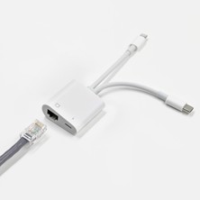Hua3C C NK-1035 Pro 2, 1 Type-C+8 Pin ERKEK-RJ45+8 Pin Dişi Şarj Adaptörü Kablo Dönüştürücüsü  (Yurt Dışından)