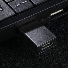 Hua3C C 4K 60Hz USB 3.1 Tip C Dişi Ila Mini Dp Dişi Adaptör Dönüştürücü MacBook Chromebook Pixel Için Gümüş  (Yurt Dışından)