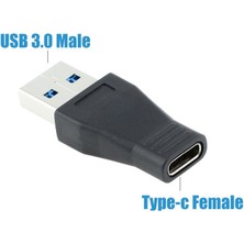 Hua3C C USB 3.1 Tip C Dişi-Usb 3.0 Bir Erkek Otg Adaptör Nikel Plakalı Senkronizasyon Veri Dönüştürücü Konektörü  (Yurt Dışından)