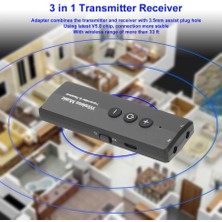 Hua3C C ZF-360A 3 In 1 Bluetooth 5.0 Alıcı Verici Şarj Edilebilir Kablosuz Aux Audio Adaptörü  (Yurt Dışından)