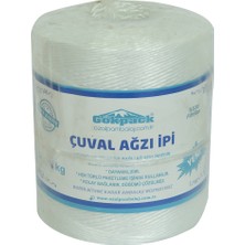 Gökpack Çuval Ağzı Ipi Yüzde 100 Fibrilizeli Naylon Ip Beyaz 1000 gr 1 Adet