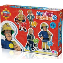 Ks Baby Puzzle Fireman Sam My First Puzzle 4 In 1 Çerçevesiz