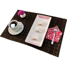 Pazariz Kahverengi Bambu Hasır Amerikan Servis Tabak Altlığı 1 Adet Model:2011