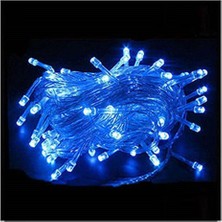 Pazariz 10 mt  100 LED Yılbaşı LED  Süsleme Mavi Işık